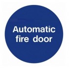 Automatic Fire Door Sign (100mm x 100mm) Photoluminescent